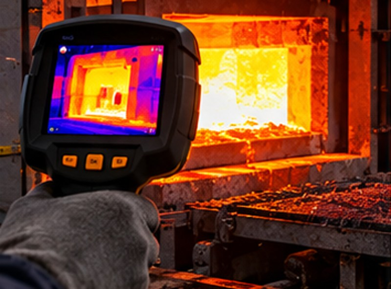Immagine termografica: alte temperature