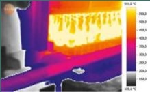 Immagine termografica: alte temperature